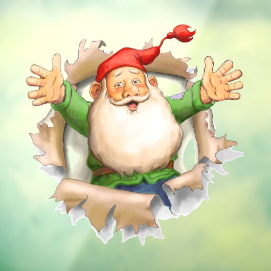 サンタクロースのクリスマスウィンドウデコール ウィンドウサイン (シート3)