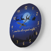 サンタクロースのクリスマスウォール時計 ラージ壁時計 (傾斜)