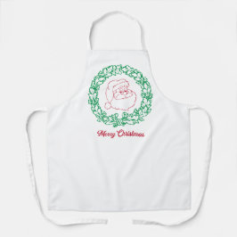 サンタクロースのクリスマスエプロン エプロン