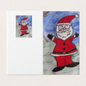 サンタクロースのクリスマスカード (外部フラット)