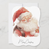 サンタクロースのクリスマスカード (正面)