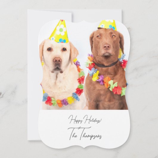 サンタクロースのクリスマスカード (裏面)