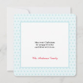 サンタクロースのクリスマスカード サンキューカード (裏面)