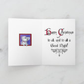 サンタクロースのクリスマスカード シーズンカード (内部)