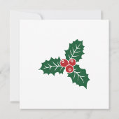 サンタクロースのクリスマスカード ノートカード (裏面)