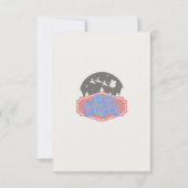 🎅 サンタクロースのクリスマスカード 招待状 (裏面)