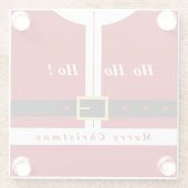 サンタクロースのクリスマスガラスコースター ガラスコースター (裏面)