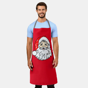 サンタクロースのクリスマスキッチンエプロン エプロン