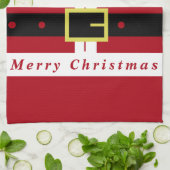 サンタクロースのクリスマスキッチンタオル キッチンタオル (折り畳み)