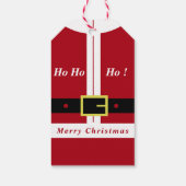 サンタクロースのクリスマスギフトタグ ギフトタグ (裏面)