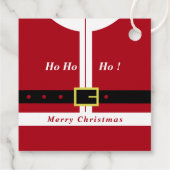 サンタクロースのクリスマスギフトタグ フェイバータグ (裏面)