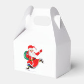 サンタクロースのクリスマスギフトボックス フェイバーボックス (正面サイド)