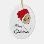 サンタクロースのクリスマスクリスマスオーナメント セラミックオーナメント (右)