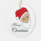 サンタクロースのクリスマスクリスマスオーナメント セラミックオーナメント (左)