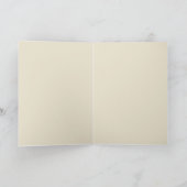 サンタクロースのクリスマスグリーティングカード シーズンカード (内部)