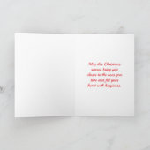 サンタクロースのクリスマスグリーティングカード シーズンカード (内部)