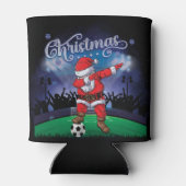 サンタクロースのクリスマスサッカーマグカップ 缶クーラー (裏面)