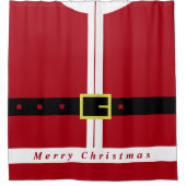 サンタクロースのクリスマスシャワーカーテン シャワーカーテン (正面)