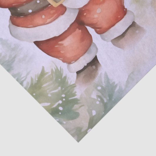 サンタクロースのクリスマスツリーズドッグクリスマス 薄葉紙 (詳細)