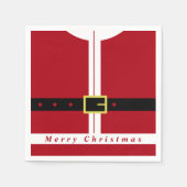 サンタクロースのクリスマスナプキンス スタンダードカクテルナプキン (正面)