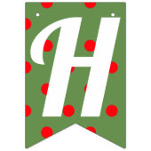 サンタクロースのクリスマスハッピーホリデー バンティングフラッグ (第2の旗)