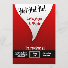 サンタクロースのクリスマスパーティー 招待状