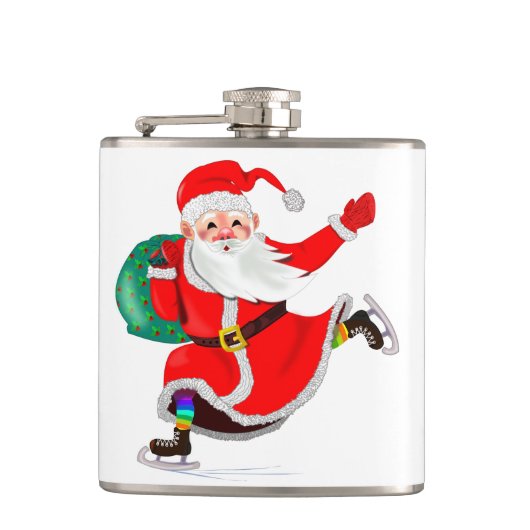 サンタクロースのクリスマスフラスコ フラスク (正面)