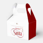 サンタクロースのクリスマスホリデーから フェイバーボックス (裏面サイド)