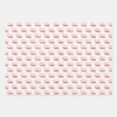 サンタクロースのクリスマスホリデーから ラッピングペーパーシート (正面3)