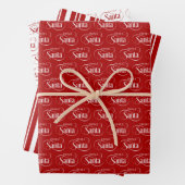 サンタクロースのクリスマスホリデーから ラッピングペーパーシート (インサイチュ)