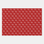 サンタクロースのクリスマスホリデーから ラッピングペーパーシート (正面)