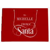 サンタクロースのクリスマスホリデーから ラージペーパーバッグ (正面)