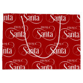 サンタクロースのクリスマスホリデーから ラージペーパーバッグ (裏面)