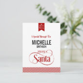 サンタクロースのクリスマスホリデーポストカードから シーズンポストカード (スタンド正面)