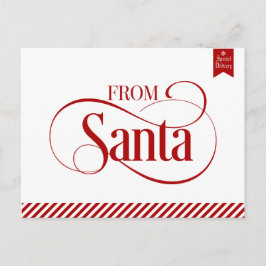 サンタクロースのクリスマスホリデーポストカードから シーズンポストカード