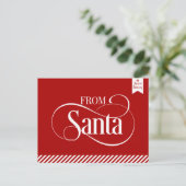 サンタクロースのクリスマスホリデーポストカードから シーズンポストカード (スタンド正面)