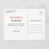 サンタクロースのクリスマスホリデーポストカードから シーズンポストカード (裏面)