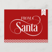 サンタクロースのクリスマスホリデーポストカードから シーズンポストカード (正面)