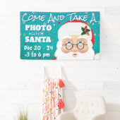 サンタクロースのクリスマスホリデー写真 横断幕 (インサイチュ)