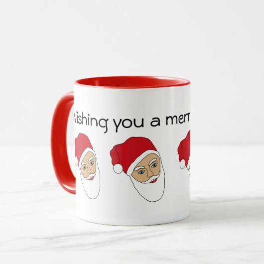 サンタクロースのクリスマスマグ マグカップ (正面左)