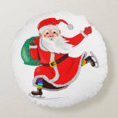 サンタクロースのクリスマスラウンドピロー ラウンドクッション (裏面)