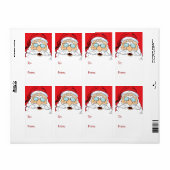 サンタクロースのクリスマスラベル ラベル (フルシート)