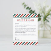 サンタクロースのクリスマスレターから (スタンド正面)