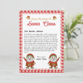 サンタクロースのクリスマスレターから シーズンカード (スタンド正面)