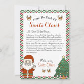 サンタクロースのクリスマスレターから シーズンカード (正面)