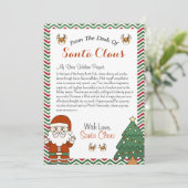 サンタクロースのクリスマスレターから シーズンカード (スタンド正面)