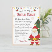 サンタクロースのクリスマスレターから シーズンカード (スタンド正面)