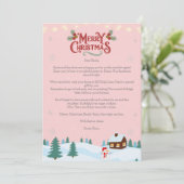 サンタクロースのクリスマスレターカード シーズンカード (スタンド正面)