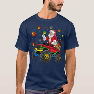 サンタクロースのクリスマス乗馬モンスタートラックギフト2 Tシャツ