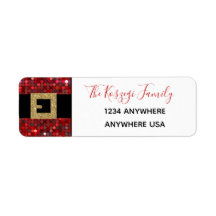 サンタクロースのクリスマス住所 シール、